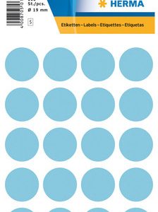 HERMA Markierungspunkte 19mm 1873 blau 100 Stück