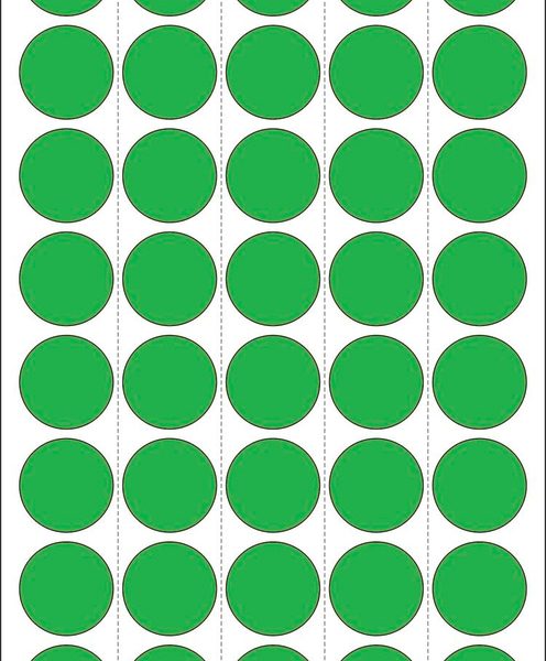 HERMA Markierungspunkte 19mm 2255 grün 1280 Stück