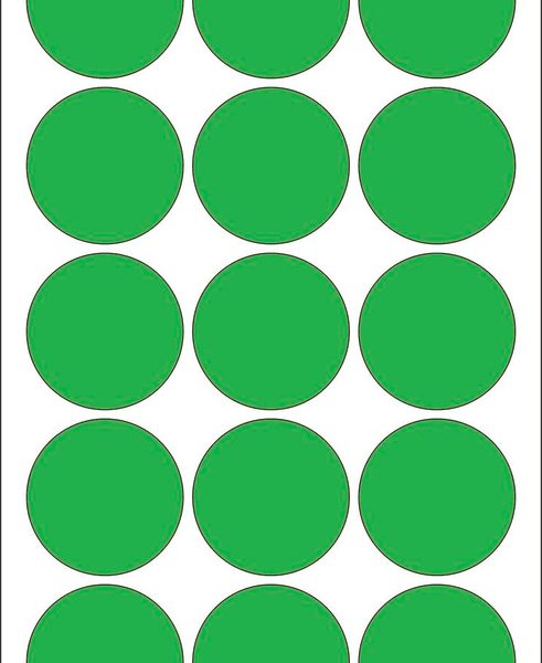 HERMA Markierungspunkte 32mm 2275 grün 480 St./32 Blatt