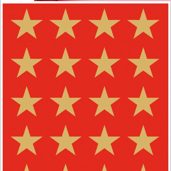 HERMA Sticker Sterne 3413 gold 72 Stück/3 Blatt