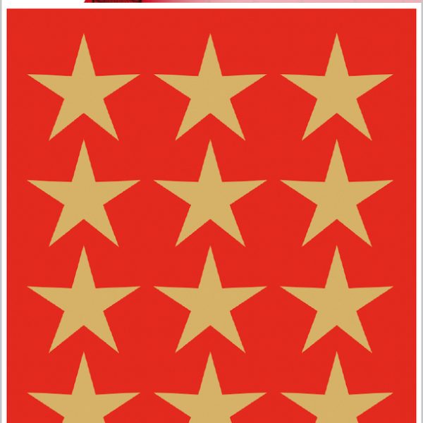 HERMA Sticker Sterne 3414 gold 45 Stück/3 Blatt