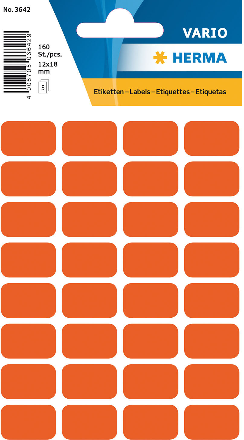 HERMA-3642-4008705036429 HERMA Etiketten 12×18mm 3642 rot 160 Stück – Hochwertig & günstig bei ShopDeca