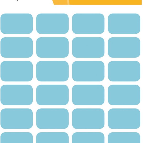 HERMA Etiketten 12×18mm 3643 blau 160 Stück