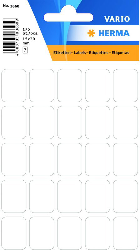 HERMA-3660-4008705036603 HERMA Etiketten 15×20mm 3660 weiss 175 Stück – Hochwertig & günstig bei ShopDeca