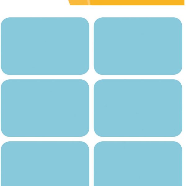 HERMA Etiketten 25×40mm 3693 blau 40 Stück