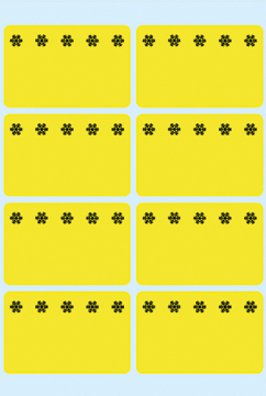 HERMA Tiefkühletiketten 26x40mm 3771 gelb 48 Stück
