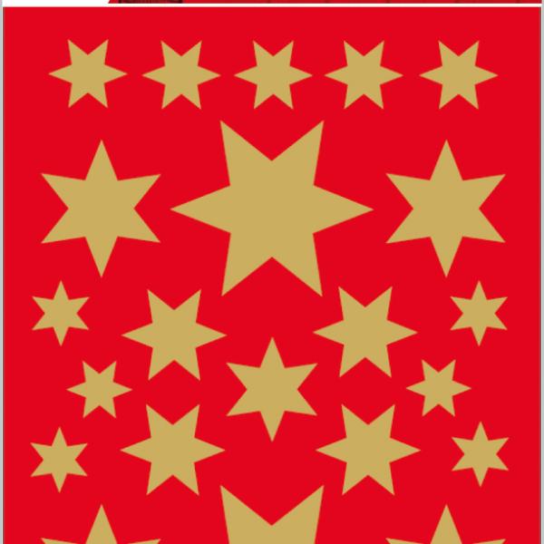 HERMA Sticker Sterne 3927 gold 81 Stück/3 Blatt