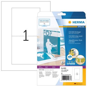 HERMA CD-Einleger 121x242mm 5033 25 Stück
