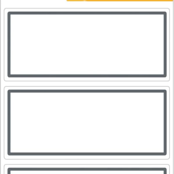 HERMA Heftschilder 36×82mm 5711 Rand grau, liniert 18 Stück