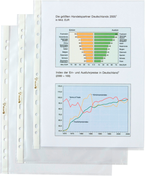 HETZEL-22458490-4013702009987 HETZEL Sichtmappen Economic A4 22458490 transparent genarbt 100 Stück – Hochwertig & günstig bei ShopDeca