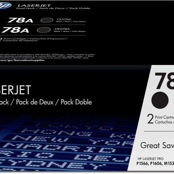 HP Toner-Modul 78A schwarz CE278AD LaserJet Pro P1566 2 Stück