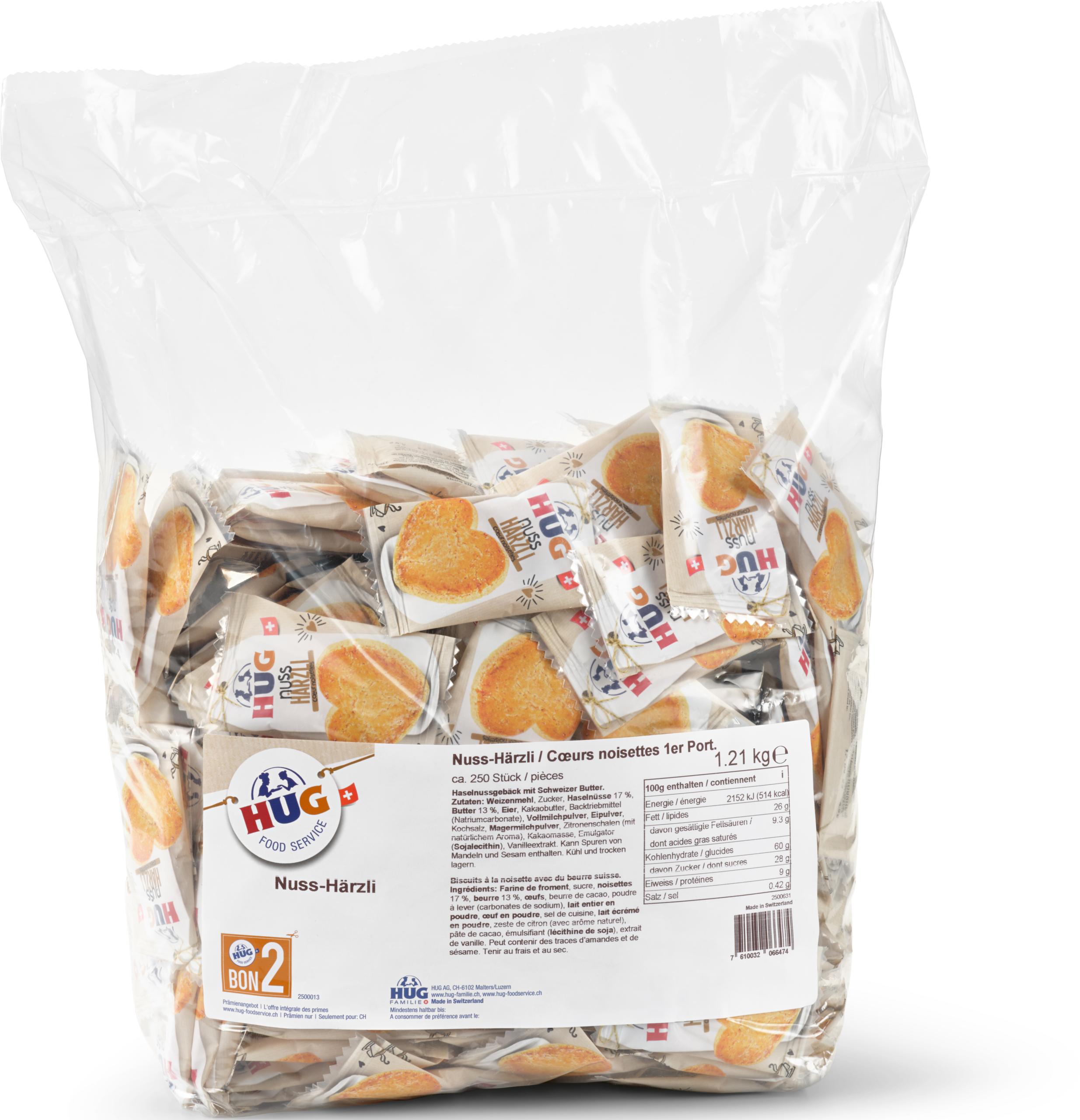 HUG-5595000-7610032066474 HUG Nuss-Härzli 5595000 4.9g, 250 Stk. – Hochwertig & günstig bei ShopDeca
