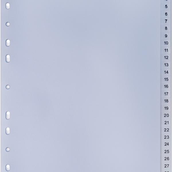 HWB Register PP A4 3604.49 transparent 1-31