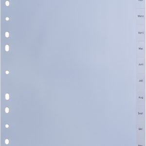 HWB Register PP A4 3604.51 transparent Jan-Dez DE