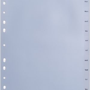 HWB Register PP A4 3604.52 transparent Jan-Déc FR