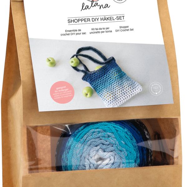 I AM CREATIVE Shopper DIY Häkel Set 1000-1086 blau