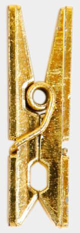 I AM CREATIVE Plastikklammern 1301.1 gold 20 Stück