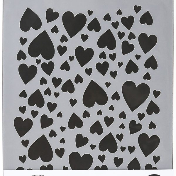 I AM CREATIVE Schablone Herzen A5 2000.33