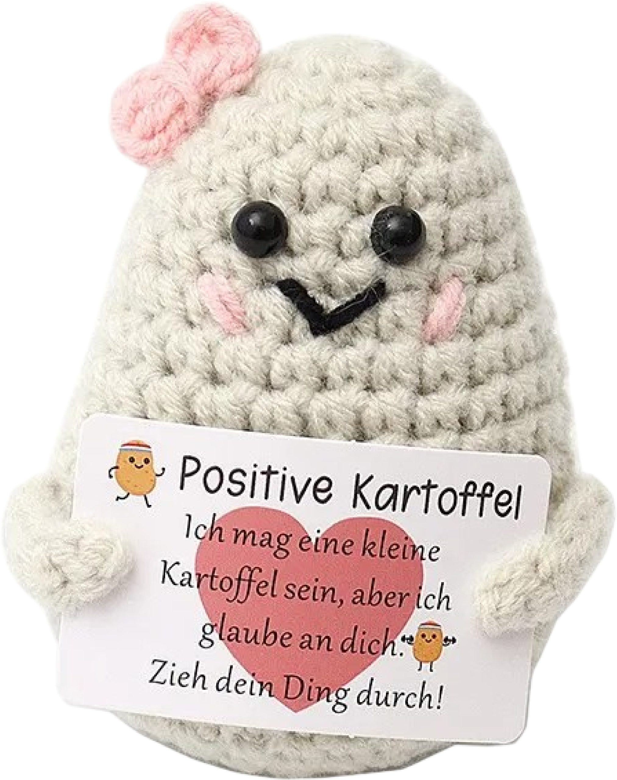 I-AM-CREATIVE-212748-7611983252268 I AM CREATIVE Positive Potato Schlaufe 8cm 212748 beige – Hochwertig & günstig bei ShopDeca