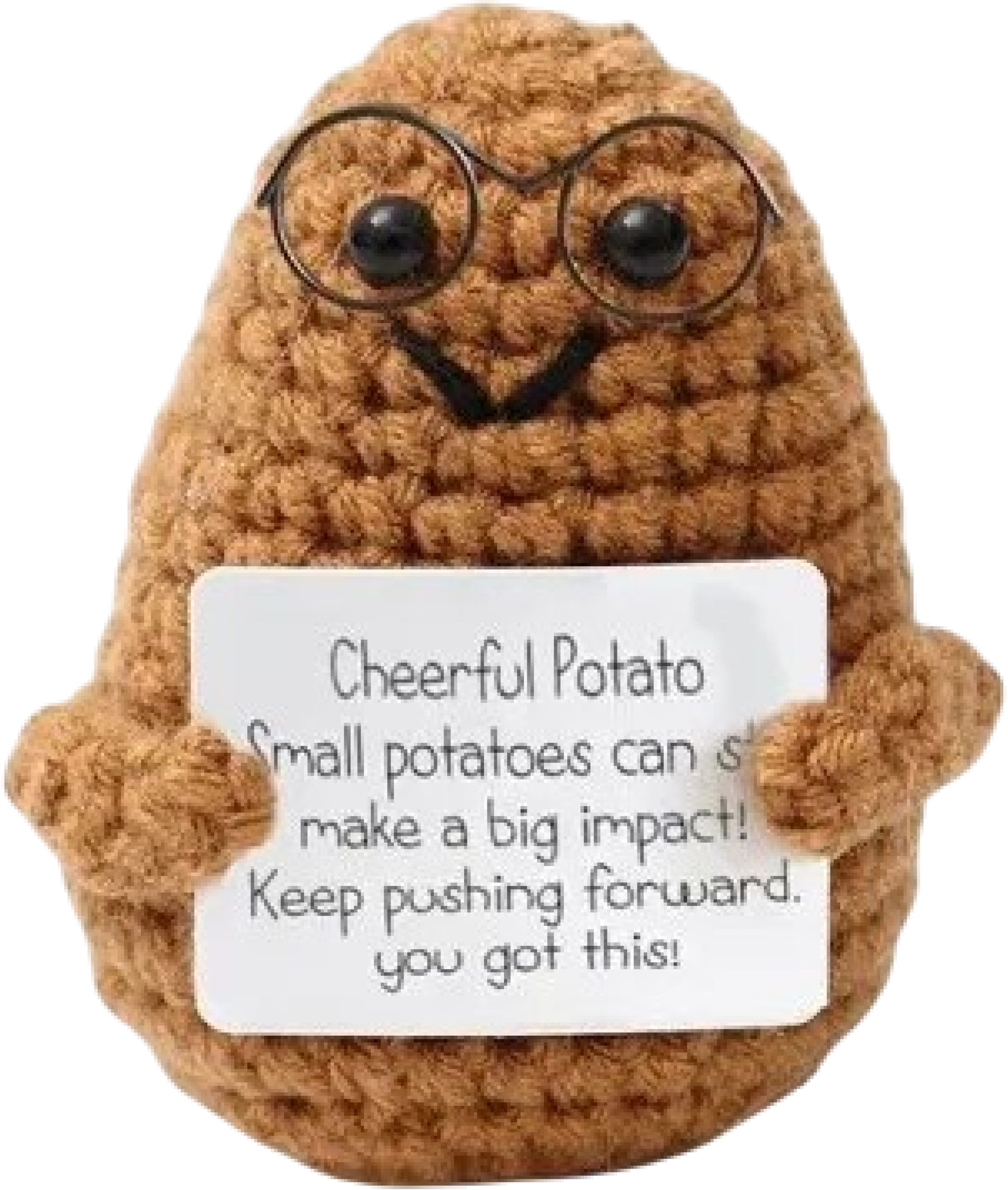 I-AM-CREATIVE-219088-7611983252336 I AM CREATIVE Positive Potato Brille 12cm 219088 braun – Hochwertig & günstig bei ShopDeca