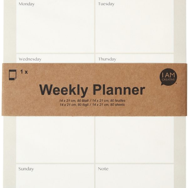 I AM CREATIVE Wochenplaner 14x21cm 4005.25 grün 80 Blatt