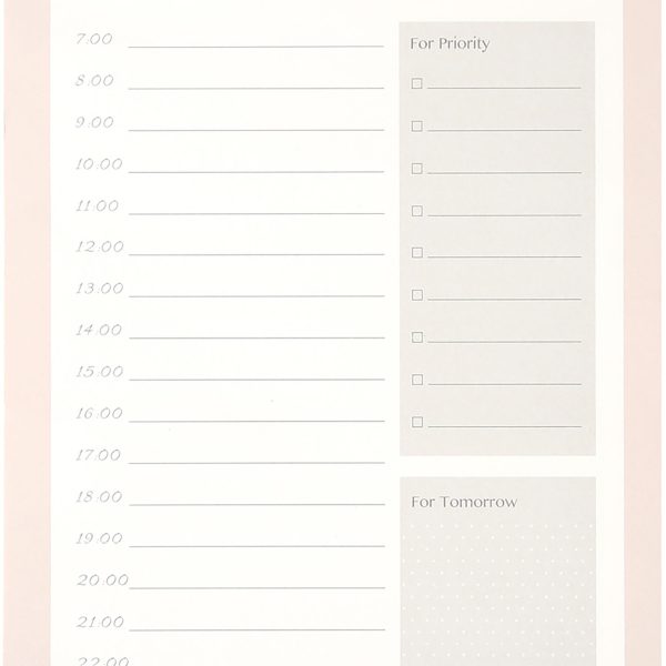 I AM CREATIVE Daily Planner 14x21cm 4005.4 rosa 80 Blatt