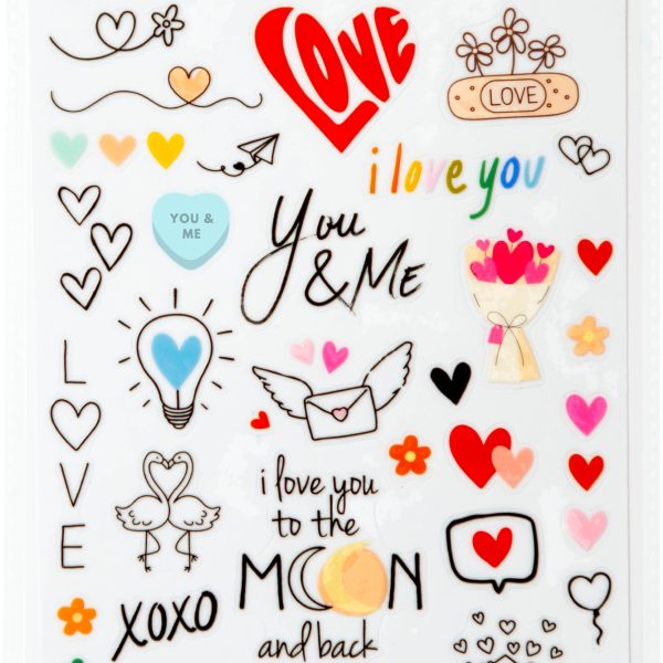 I AM CREATIVE Rub on Sticker A5 4010.6 Liebe