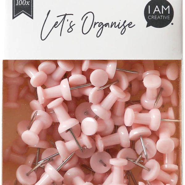 I AM CREATIVE Pinnadeln Let`s Organize 4035.16 rosa, 9x24cm 100 Stück
