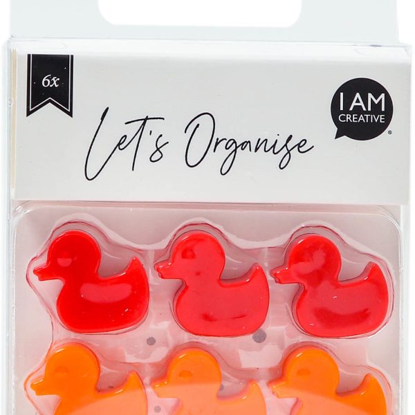 I AM CREATIVE Magnet Ente Let`s Organize 4035.48 rot 6 Stück