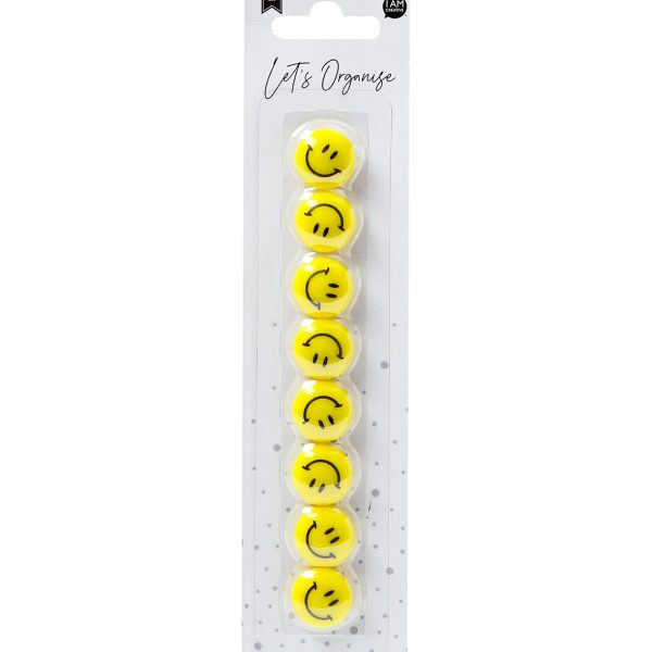 I AM CREATIVE Magnet Smilies Let`s Organize 4035.65 20mm 8 Stück