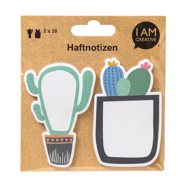 I AM CREATIVE Sticky Notes 4086.84 Kakteen 60 Blatt