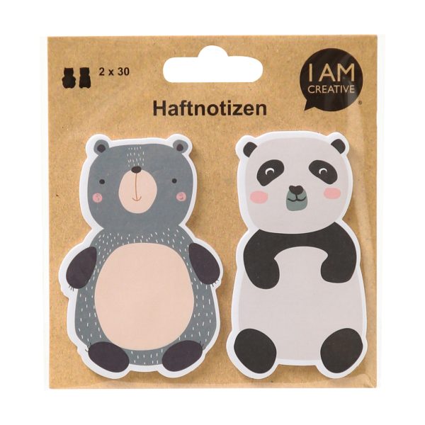 I AM CREATIVE Haftnotizen 4086.85 Bären 60 Blatt