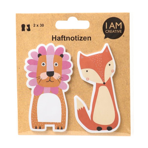 I AM CREATIVE Sticky Notes 4086.87 Tiere 60 Blatt