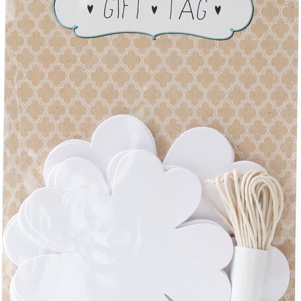 I AM CREATIVE Geschenkanhänger 4088.38 Blume, 20 Stück