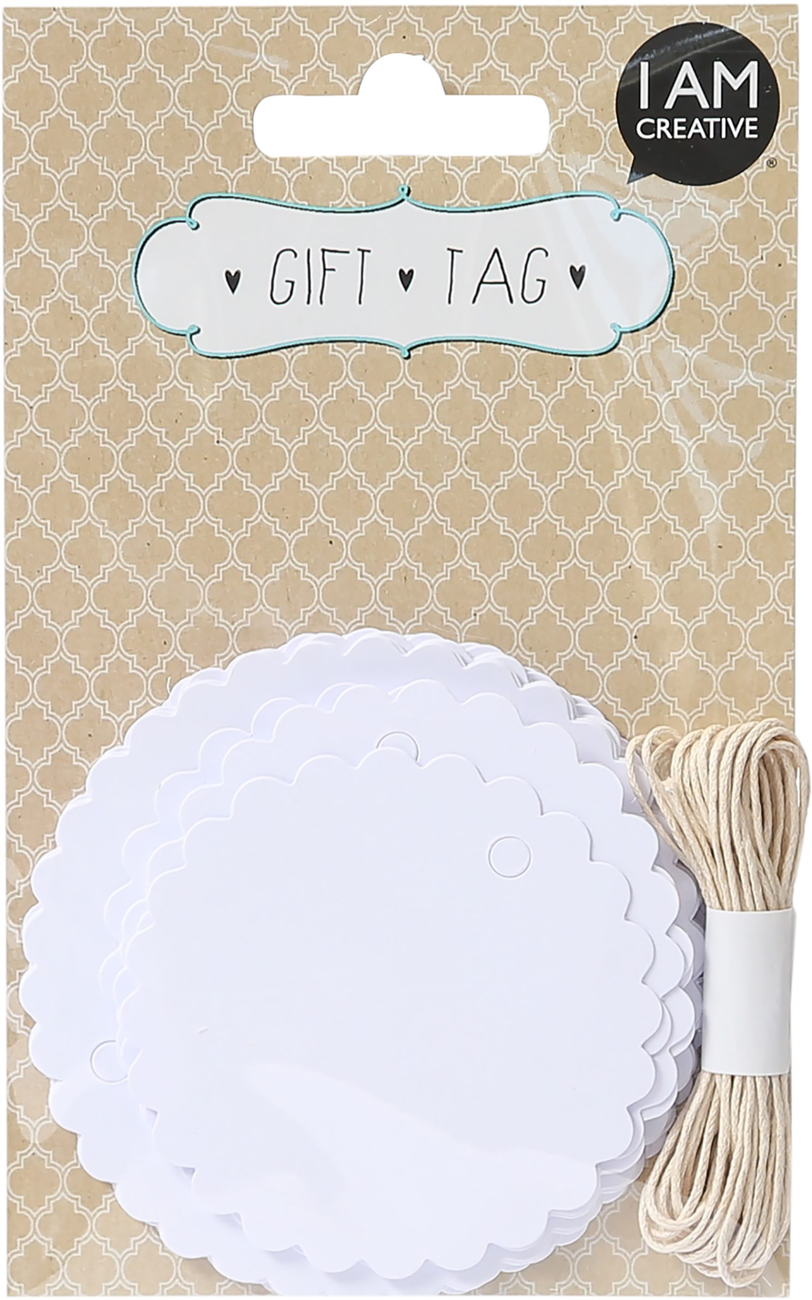 I-AM-CREATIVE-4088.54-7611983170906 I AM CREATIVE Geschenkanhänger 4088.54 Kreis, 20 Stück – Hochwertig & günstig bei ShopDeca