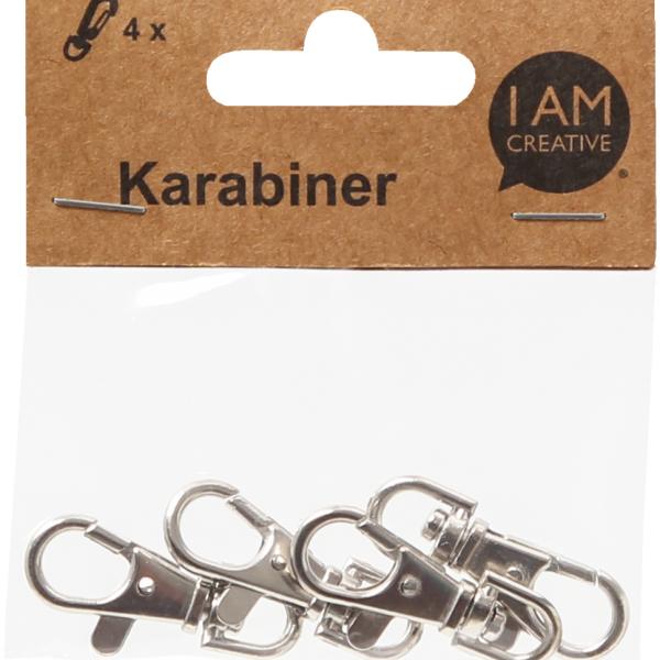 I AM CREATIVE Karabiner drehbar 4703.44 38x15mm 4 Stück