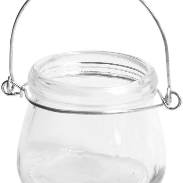 I AM CREATIVE Teelichtglas 5100.28 mit Bügel Durchmesser 7.3x6cm