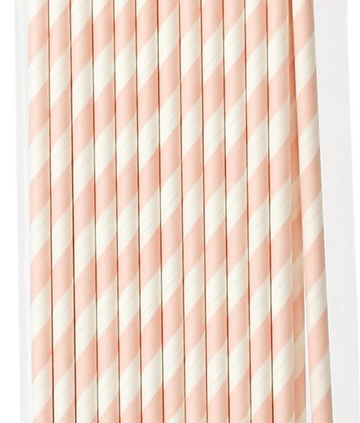 I AM CREATIVE Papiertrinkhalme,rosa,19.7cm 6010.922 25 Stück