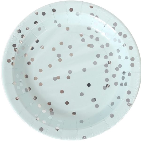 I AM CREATIVE Pappteller, mint, 18.5cm 6010.926 8 Stück