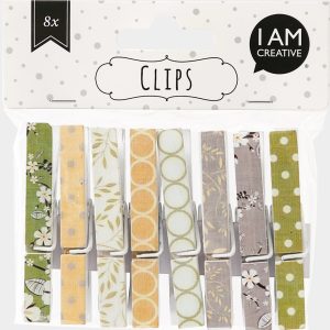 I AM CREATIVE Holzklammern II 6105.56 7.5cm, 8 Stück