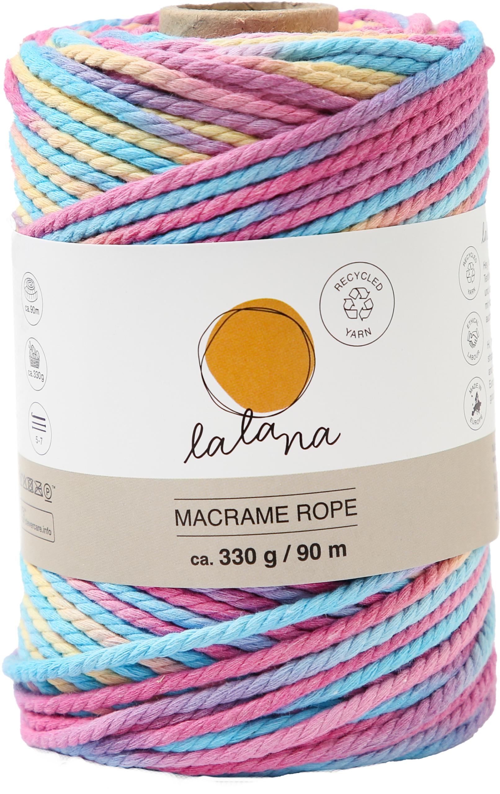 I-AM-CREATIVE-6204.97-7611983223992 I AM CREATIVE Macrame Rope 6204.97 Rainbow 1, 3mm, 330g – Hochwertig & günstig bei ShopDeca