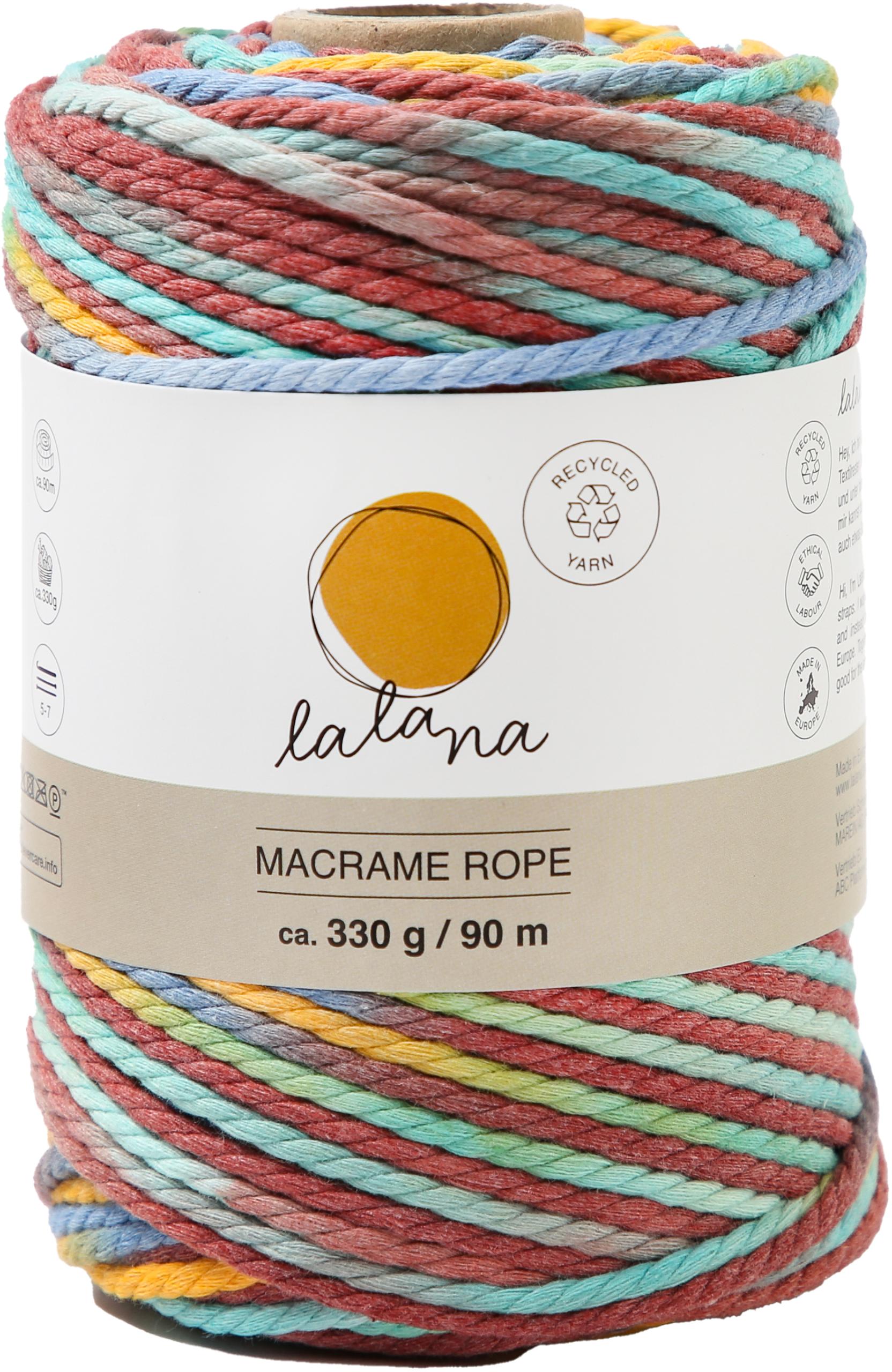 I-AM-CREATIVE-6204.98-7611983224005 I AM CREATIVE Macrame Rope 6204.98 Rainbow 2, 3mm, 330g – Hochwertig & günstig bei ShopDeca