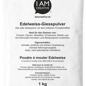 I AM CREATIVE Edelweiss Giesspulver 900101 weiss 1 kg