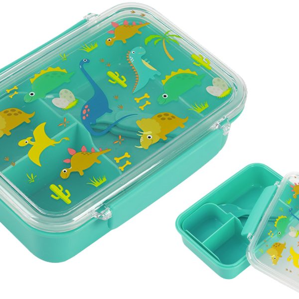 I-DRINK Lunch Box mit Löffel + Gabel ID2017 Dino