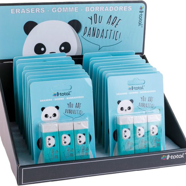 I-TOTAL Radiergummi Panda XL1804 3 pcs. 2.2x1.2x6.2cm