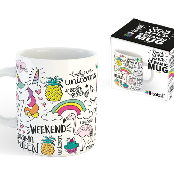I-TOTAL Tasse Unicorn 295ml XL1834