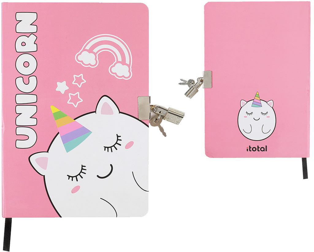 I-TOTAL-XL1848-8057711460861 I-TOTAL Tagebuch Einhorn XL1848 Einhorn, dotted – Hochwertig & günstig bei ShopDeca