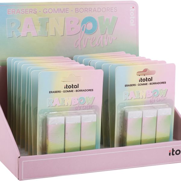 I-TOTAL Radiergummi Rainbow XL2056 3 pcs. 2.2x1.2x6.2cm