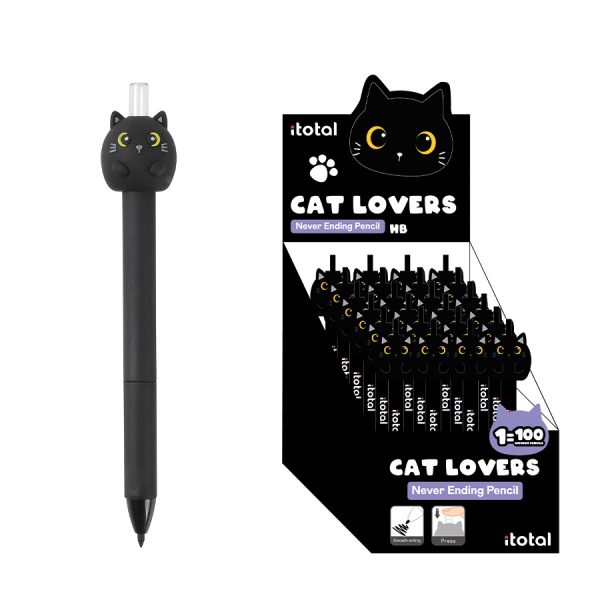 I-TOTAL Bleistift Never Ending XL2070A black Cat