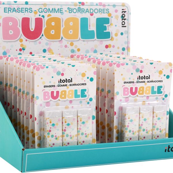 I-TOTAL Radiergummi Bubble XL2071 3 pcs. 2.2x1.2x6.2cm